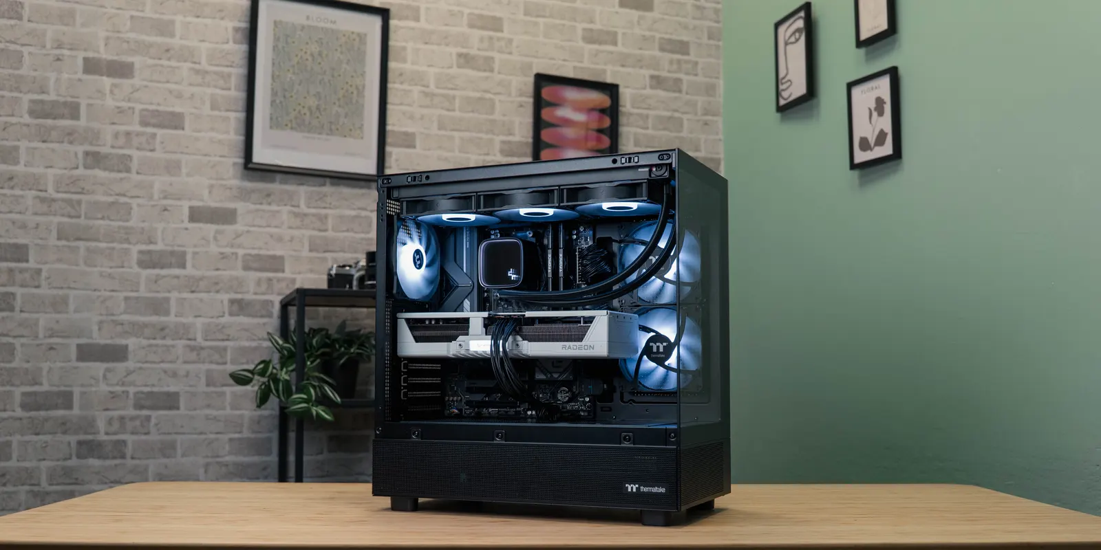 Una configurazione PC da gaming assemblata su misura