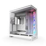 NZXT H9 Flow RGB PC-Gehäuse, Midi-Tower, E-ATX, Tempered Glass - weiß