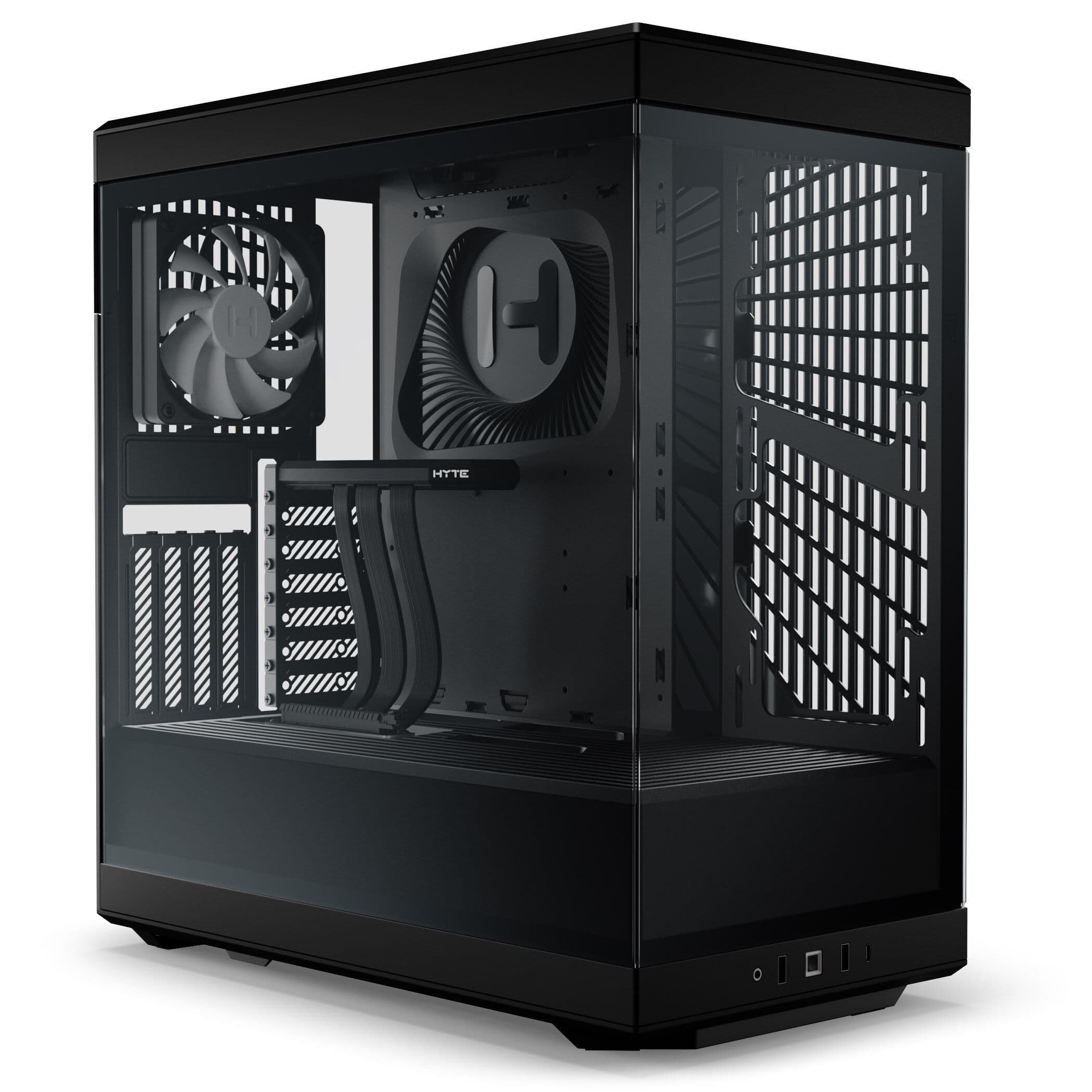 Case Hyte Y40 PC Case, Mid Tower, Tempered Glass - Black